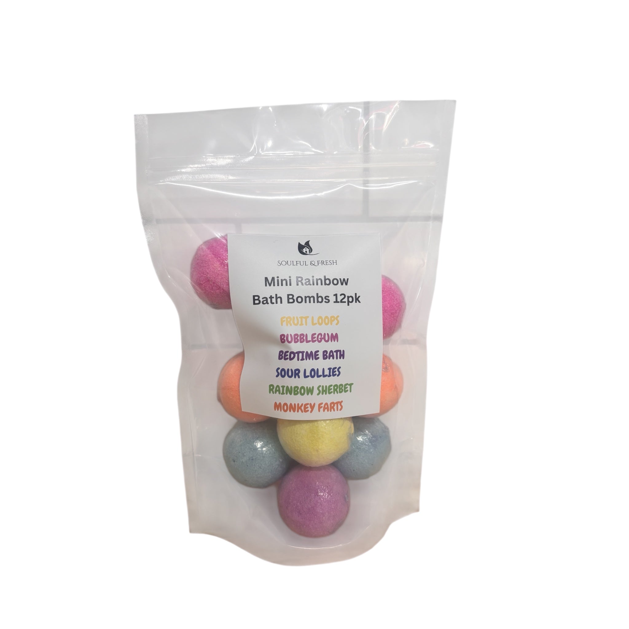 12 Pack Round Bath Bombs