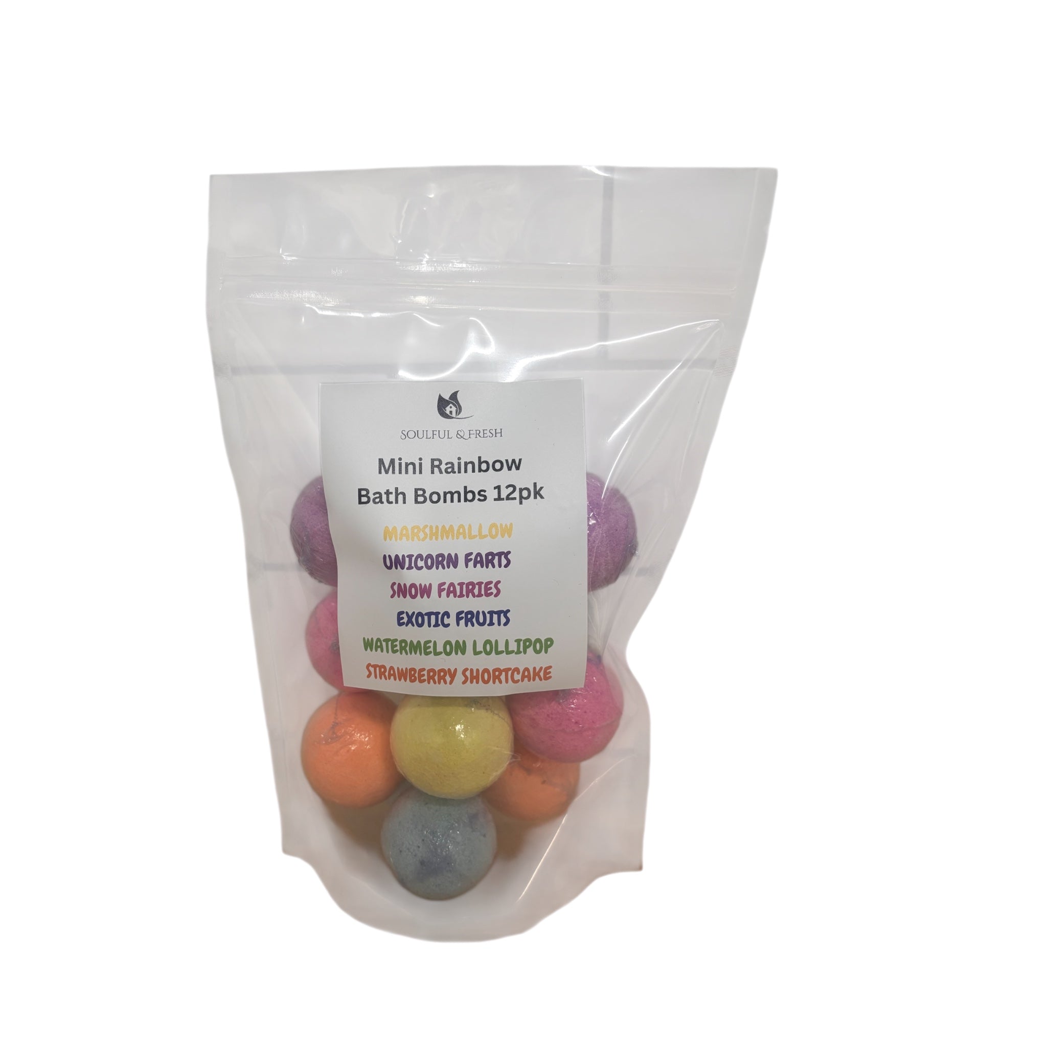 12 Pack Round Bath Bombs