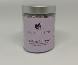 Lavender Bath Salts with Dried Botanicals